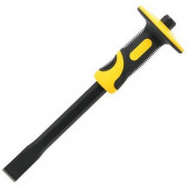 Зубило плоское с протектором Deli DL6312 18х25х300 мм, двухкомпонентная рукоять