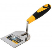 Кельма (мастерок) Deli DL509324 нержавеющая сталь, рабочая часть 60х100мм, форма "лопатка", прорезин