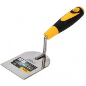 Кельма (мастерок) Deli DL509327 нержавеющая сталь, рабочая часть 120х130мм, форма "лопатка", прорези