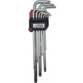 Ключи HD-0512 TORX SECURITY Т10-Т50 удлинён.9шт "H-D"
