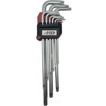 Ключи HD-0512 TORX SECURITY Т10-Т50 удлинён.9шт "H-D"