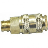 Соединение быстросъемное HD-1151B с клапаном наружная резьба 3/8" (латунь) "H-D"
