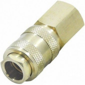 Соединение быстросъемное HD-1160B с клапаном внутренняя резьба 1/4" (латунь) "H-D"