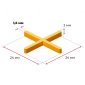 Распорки-крестики (СВП) шов 1,5 мм, 100 шт.