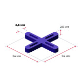 Распорки-крестики (СВП) шов 3,5 мм, 100 шт.
