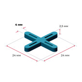 Распорки-крестики (СВП) шов 4 мм, 100 шт.