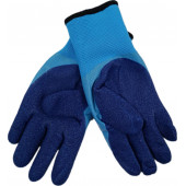 Перчатки C-36-40 прорезинен.с утеплением синие (глубокий облив) 10/360