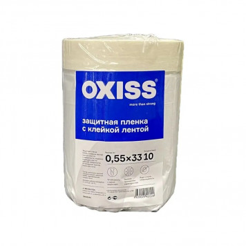 Пленка 0,55мх33м защитная строительная с клейкой лентой OXISS