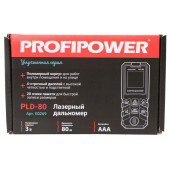 Дальномер E0269 лазерный PROFIPOWER 80 метров PLD-80
