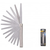 Щупы DL9502 измерительные для проверки зазоров 17 шт, 0,02-1,00 мм, Deli