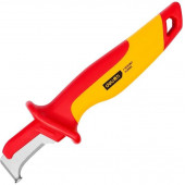 Нож DL515180 электрика диэлектрический изогнутый с "пяткой" 180мм сертификат Deli