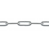 Цепь DIN 763 длиннозвенная оцинкованная 3 мм, 1м