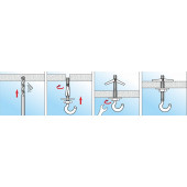 Складной пружин дюбель М4х75 мм, уп 100шт.