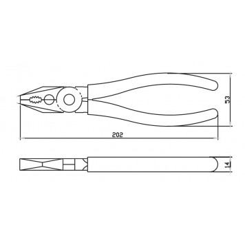 Плоскогубцы хром 200 мм с декоративным покрытием НИЗ-2