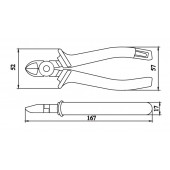 Бокорезы цинк 160 мм с декоративными рукоятками НИЗ