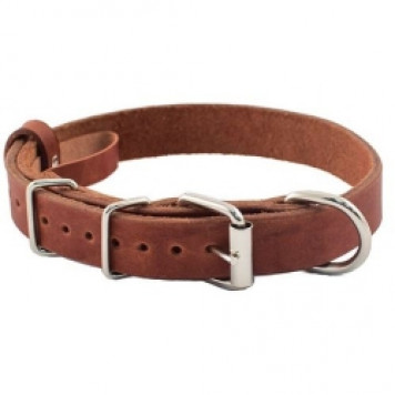 Ошейник кожаный 20мм*45см