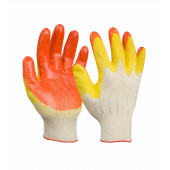 Перчатки Х/Б с 2-ым латексным покрытием ЛЮКС АЛЁНКА
