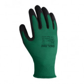 Перчатки 4175 с латексным покрытием зеленые размер 10 (XL) DOLONI