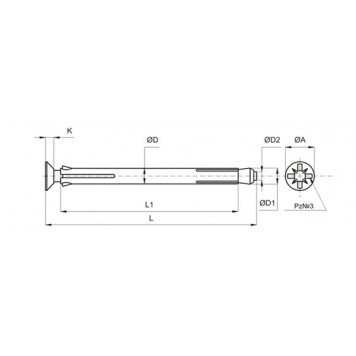 Рамный анкер (дюбель) 10х92 мм, уп 100шт.-1