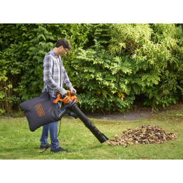 Пылесос-воздуходув BEBLV260-QS садовый 2600 Вт, 40 л BLACK+DECKER-1