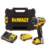 Шуруповёрт DCF601D2-QW бесщёточный 12 В, 2х2.0 А/ч DEWALT