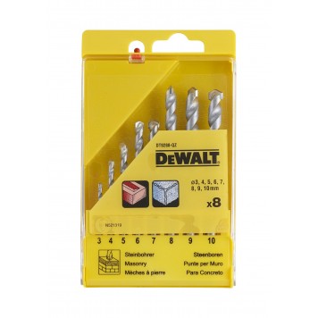 Набор сверл по кирпичу 3-12 мм, DT9288-QZ 10 шт DEWALT-1