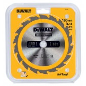 Диск DT1933-QZ пильный CONSTRUCT 165х20 мм, 18 зубьев, ATB +20° DEWALT