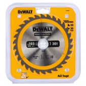 Диск DT1937-QZ пильный CONSTRUCT 165х30 мм, 30 зубьев, ATB +10° DEWALT