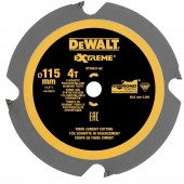 Диск DT20421-QZ пильный по фиброцементу 115х9,5 мм, 4 зуба для DCS571