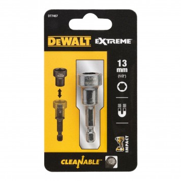 Насадка DT7467-QZ шестигранная очищаемая магнитная 13 мм DEWALT