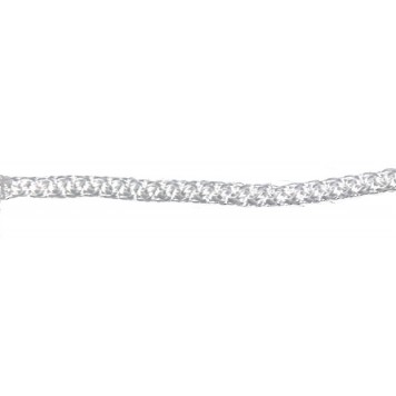 Шнур вязаный 6 мм, 30 м, белый ALET-2