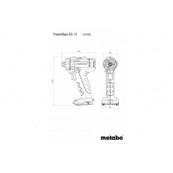 Шуруповёрт PowerMaxx BS 12 Аккумуляторный 601036500 METABO-2