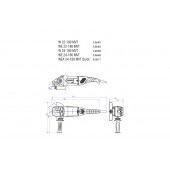 Угловая шлифмашинка WE 22-180 MVT (606463000) 2200 Вт, 180 мм METABO