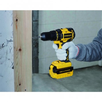 Шуруповёрт 18В бесщеточный 2х4 Ач 55 Нм, SBD201M2K кейс STANLEY-1