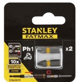 Биты STA62670-XJ FatMax Magnetic Screw Lock PH1х25 мм, 2 шт