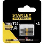 Биты STA62715-XJ FatMax MagnetScrLock T25х25 мм, 2 шт