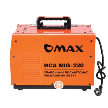 Полуавтомат ИСА MIG-220(MMA,MIG)  C Газом/Без газа.160-260В/1Ф-2