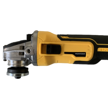 Угловая шлифмашина E0103 бесщеточная аккумуляторная 125 мм,18 В Li-ion 1х4,0 А/ч-7