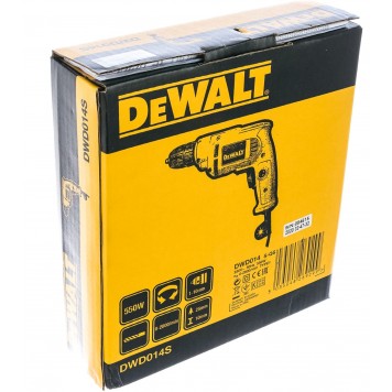 Дрель DWD014S-QS безударная 550 Вт, БЗП 10 мм DEWALT-5