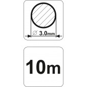 Леска 89406 для триммера 3,0 мм х 10 м, круглая FLO