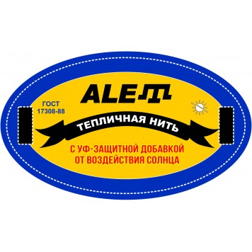 Шпагат подвязочный 750 текс, 700 гр, 930 м, белый ALET-1