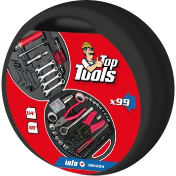 Набор 38D209 инструментов 1/4", 3/8" 99 предметов TopTools-1