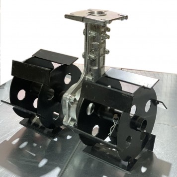 Насадка - культиватор для бензотриммера 26 мм (9T) пропольник прямые ножи 10 мм E0064-2