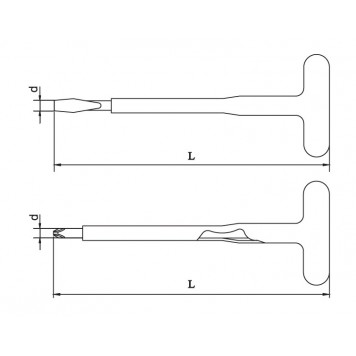 Отвёртка Т-образная крестовая PH3 до 1000В НИЗ-2