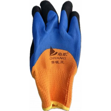 Перчатки шерстяные рифленые утепленные-1