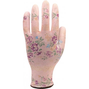 Перчатки 74137 огородные 10 синтетика бежевые FLO-1