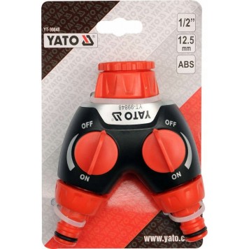 Распределитель YT-99848 внешний 3/4"-1" двухканальный YATO-1