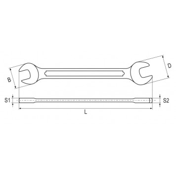 Ключ YT-0367 рожковый 6х7 мм САТИН YATO-1