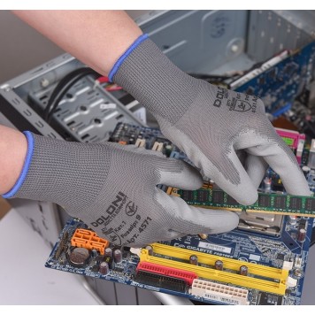 Перчатки 4572 трикотажные с полиуретановым покрытием размер 10 (XL) DOLONI-3