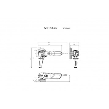 Угловая шлифмашинка W 9-125 Quick (600374000) 900 Вт, 125 мм METABO-6